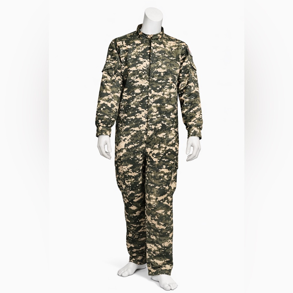 Military Camo Jumpsuit Costume Digital Camouflage One Piece Size S